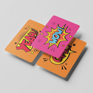 Comic Book Inspired Deck - Playful Motivational Quotes