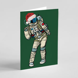 Dancing Astronaut Christmas Cards - 24 Pack
