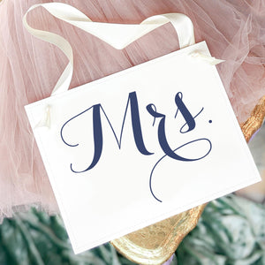 Mr. & Mrs. Chair Banners | Set of 2