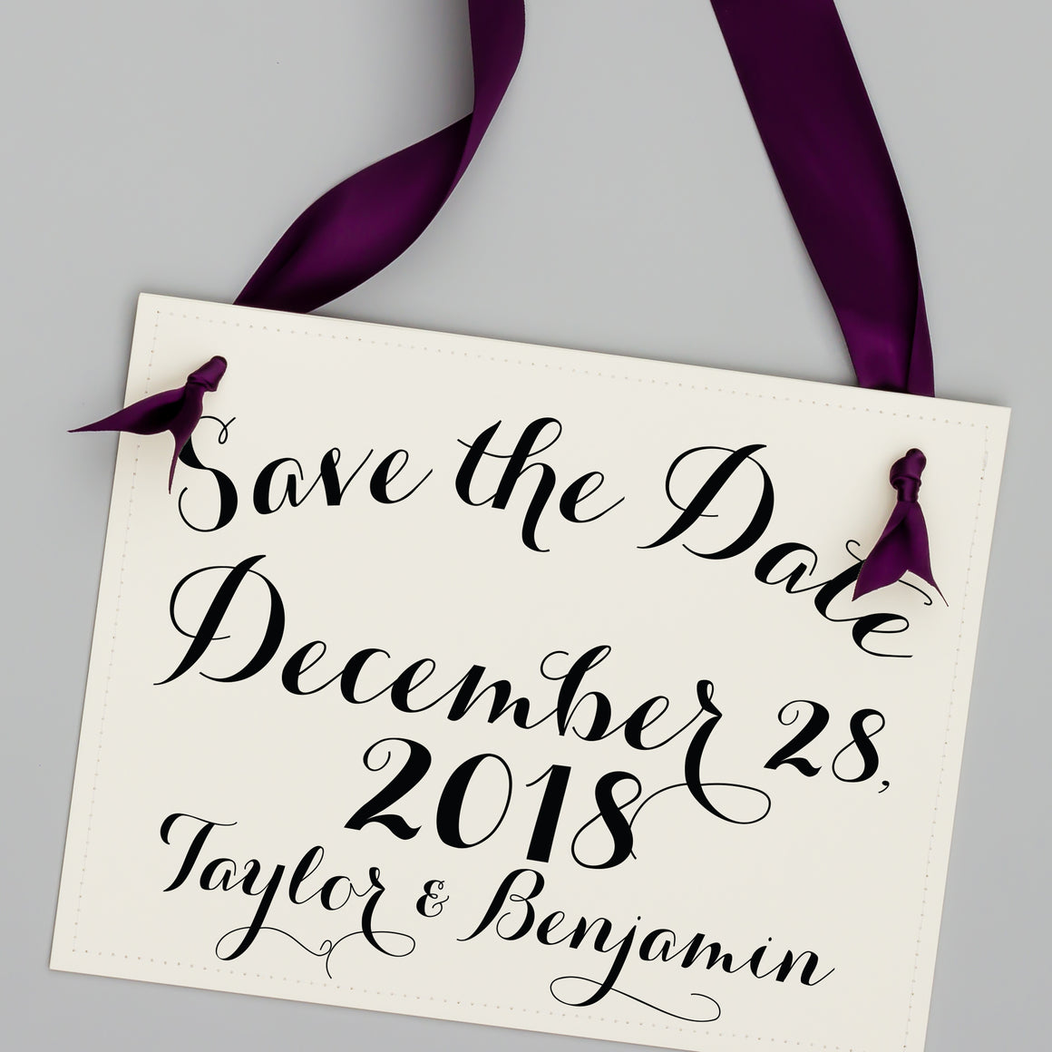 Save the date sign