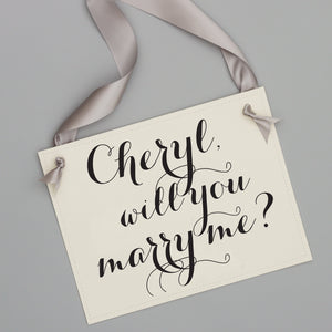 Proposal Banner | Personalized Will You Marry Me Sign