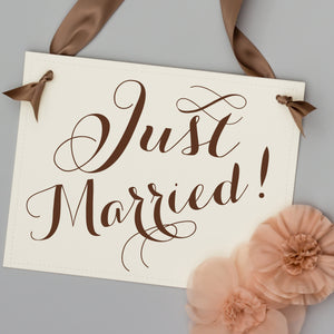 Just Married Sign