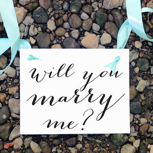 Will you marry me proposal sign