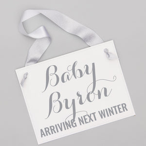 Personalized Baby Announcement Sign