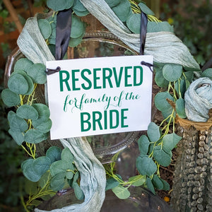 Reserved for Family of Bride + Groom (Set of 2)