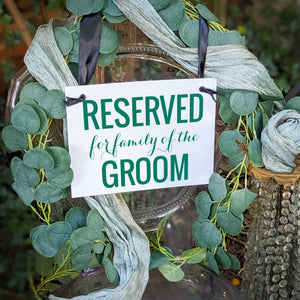 Reserved for Family of Bride + Groom (Set of 2)