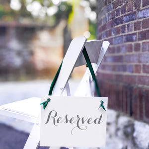 Reserved Signs (Set of 4)