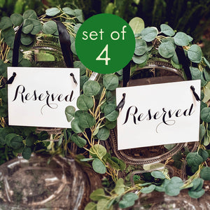 Reserved Signs (Set of 4)