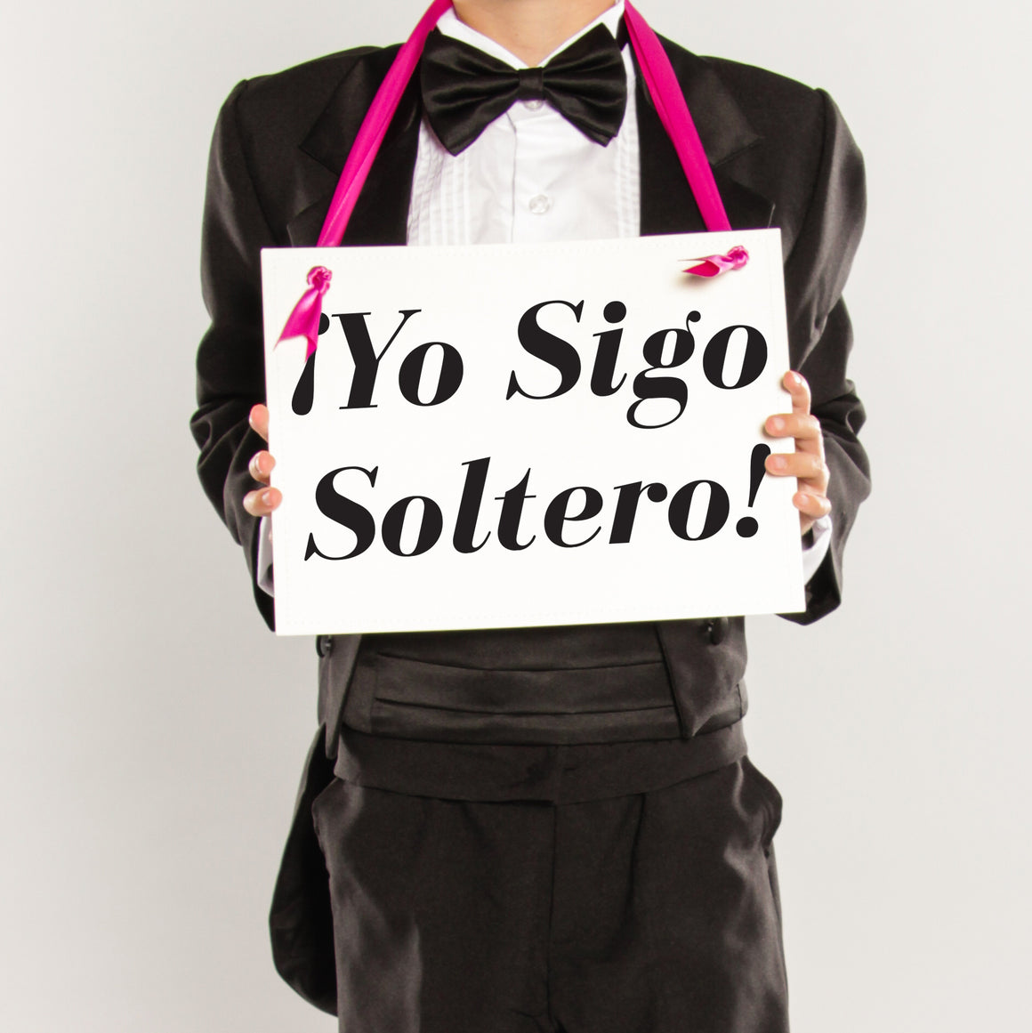 Yo Sigo Soltero Spanish Ring Bearer Sign