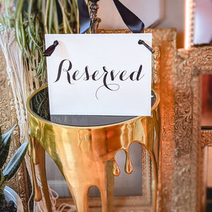 Reserved Signs (Set of 2)