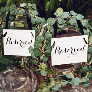 Reserved Signs (Set of 2)