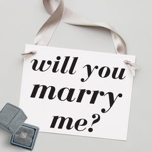 Will You Marry Me Proposal Banner