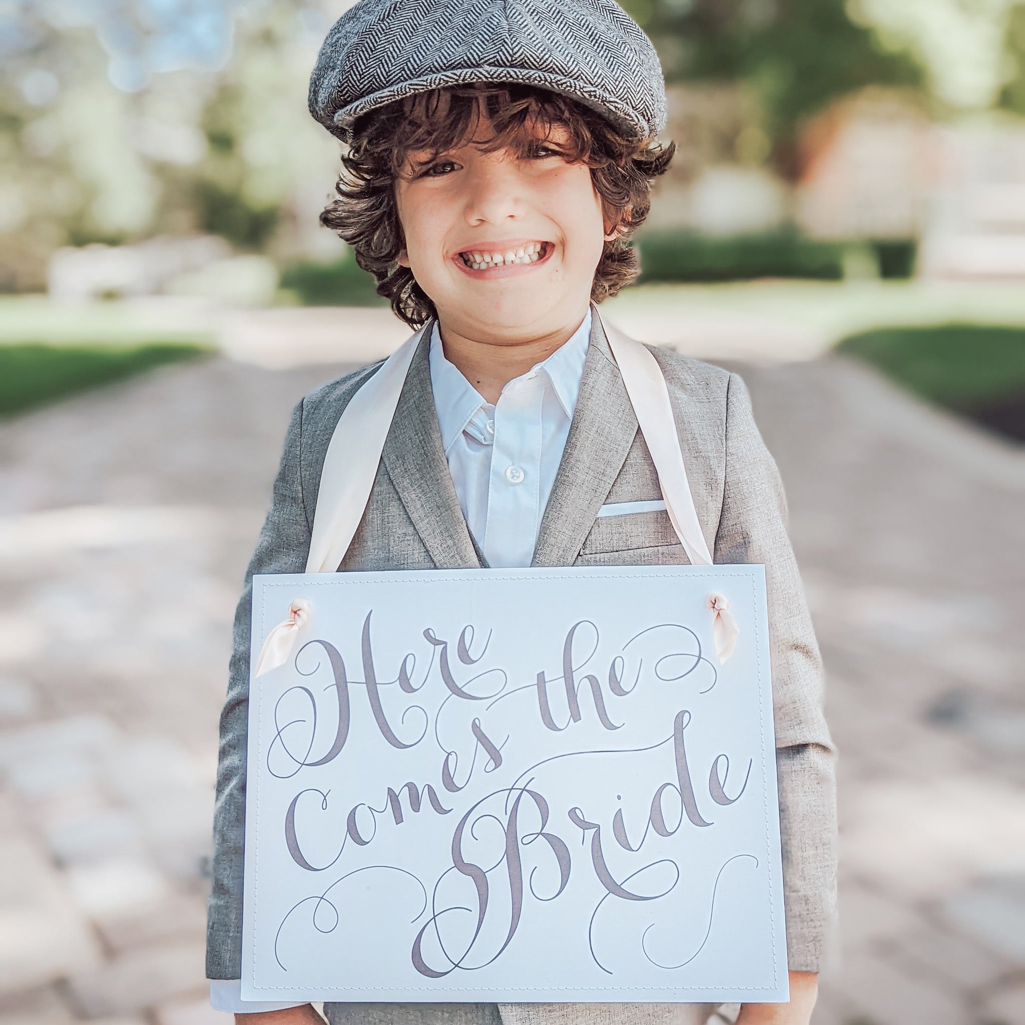 Here comes the bride sign for ring bearer sale