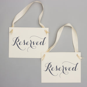 Reserved Signs (Set of 2)