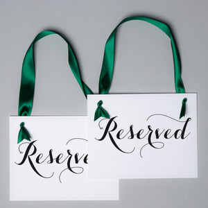 Reserved Signs (Set of 2)