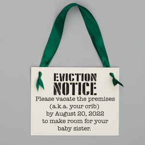 New Baby Announcement | Eviction Notice