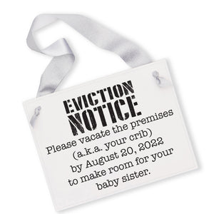 New Baby Announcement | Eviction Notice