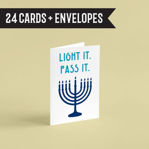 Hanukkah Cards Funny Adult Greetings - 24 Pack