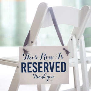 Reserved Row Sign