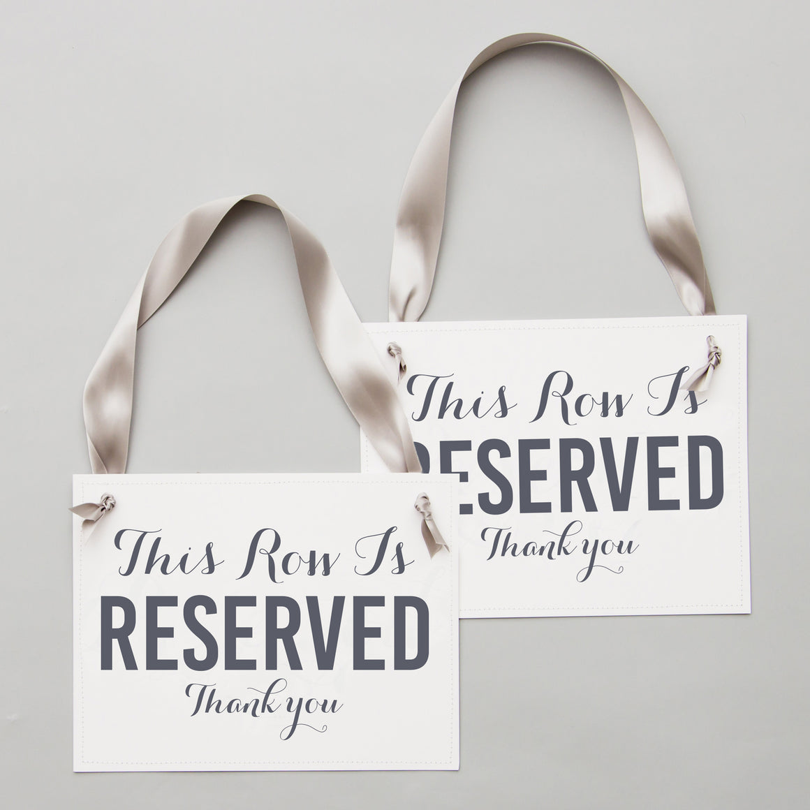 Set of 2 Reserved Row Signs