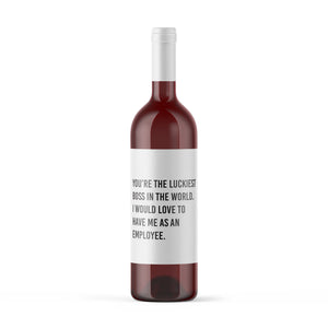 4 Pack Boss Boss Gift Wine Bottle Labels I Love How We Don't Even Have To Say Out Loud How I'm Your Favorite Employee Best Boss Ever 9146