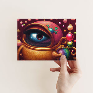24 Out of This World Abstract Christmas Cards + Envelopes