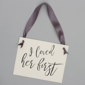 I Loved Her First Dog Engagement Announcement