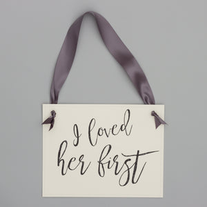 I Loved Her First Dog Engagement Announcement