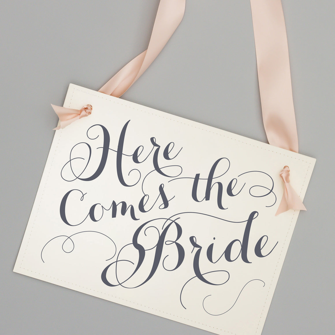 here comes the bride sign