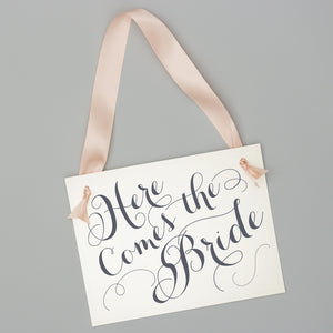 Here Comes The Bride Sign