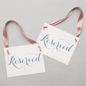 Reserved Chair Signs | Gray & Fig (Set of 2)
