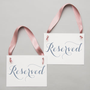 Reserved Chair Signs | Gray & Fig (Set of 2)