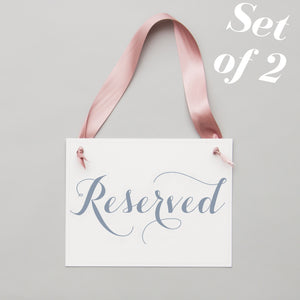 Reserved Chair Signs | Gray & Fig (Set of 2)