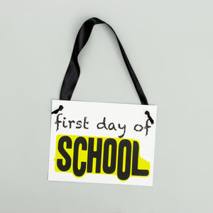 First Day + Last Day of School Banner | Schoolbus Graphic