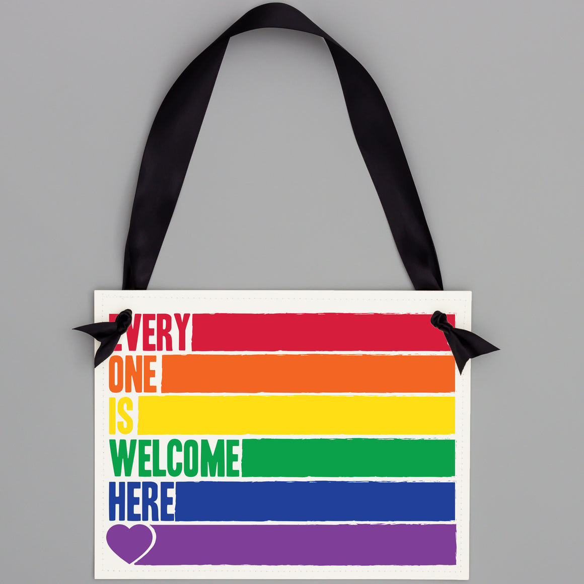 Everyone Is Welcome Here Wall Hanging Banner