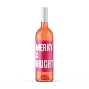 Modern Christmas Wine Labels- 4 Pack