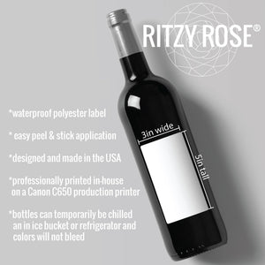 40th Birthday Party Wine Labels - 4 Pack