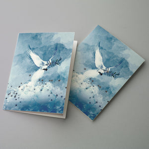 24 Dove w/ Olive Branch Symbolizing Peace and Forgiveness Cards + Envelopes