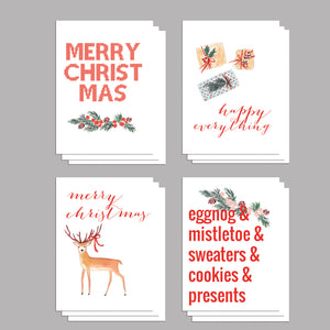 Holiday Greeting Cards | Funny Christmas - 24 Pack