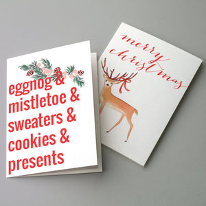 Holiday Greeting Cards | Funny Christmas - 24 Pack