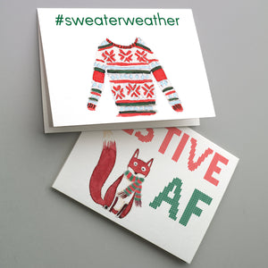 Holiday Greeting Cards | Funny Christmas - 24 Pack