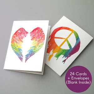 Gay Pride Cards LGBT - 24 Pack