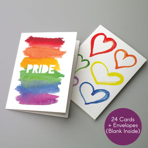 Gay Pride Cards LGBT - 24 Pack