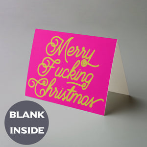 Girly Pink Christmas Cards - 24 Pack
