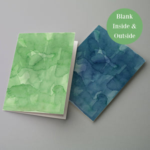 Rainbow Watercolor Blank Greeting Cards - 24 Pack