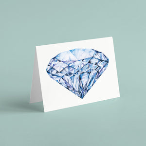 Gemstone Blank Crystal Greeting Cards - 24 Pack