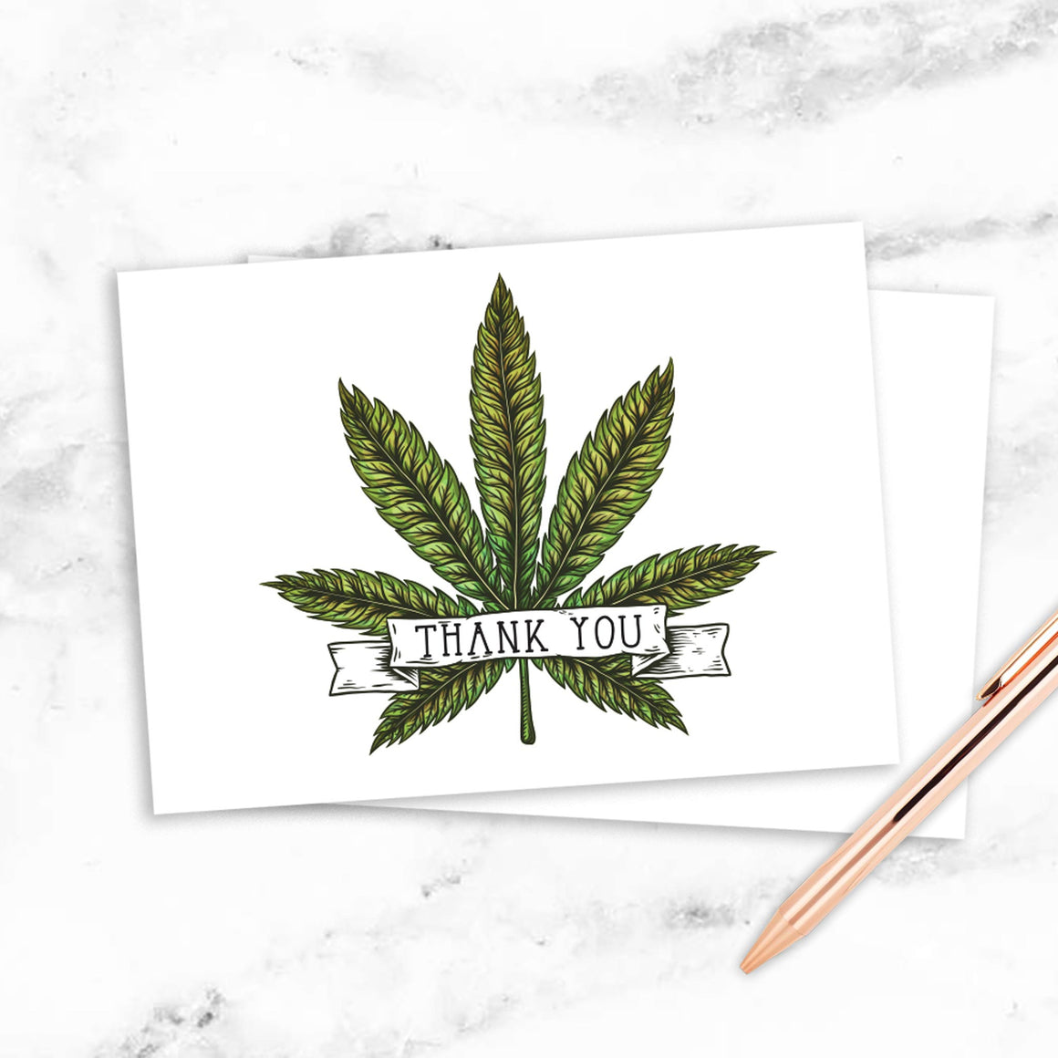 Cannabis Thank You Cards - 24 Pack
