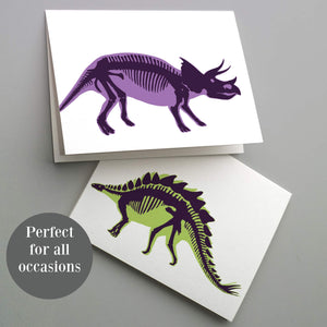 Dinosaur Blank Greeting Cards - 24 Pack