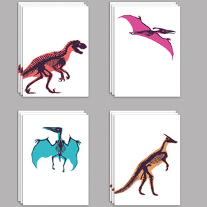 Dinosaur Blank Greeting Cards - 24 Pack