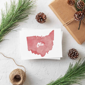 Ohio Silhouette Greeting Cards - 24 Pack